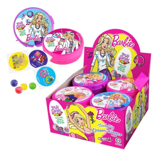 Barbie Tin  Candy Mix Fruit