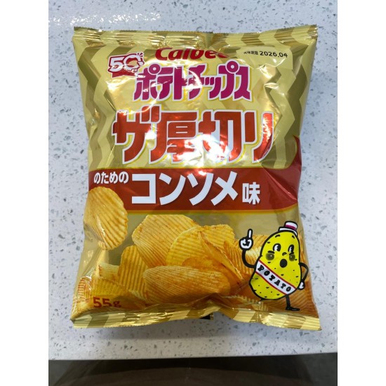 Calbee Potato Chips Thick Sliced Consomme