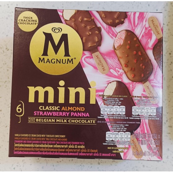 Magnum Mini Classic Almond Strawberry Panna