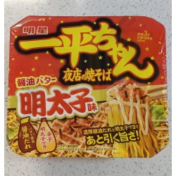 Myojo Ippeichan Yomise Yakisoba Soy Sauce Butter Mentaiko
