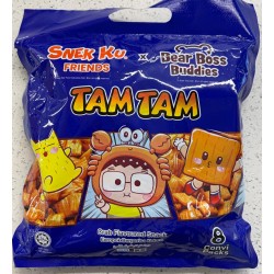 Snek Ku Crab Flavoured Snack Tam Tam 8 Convi Packs