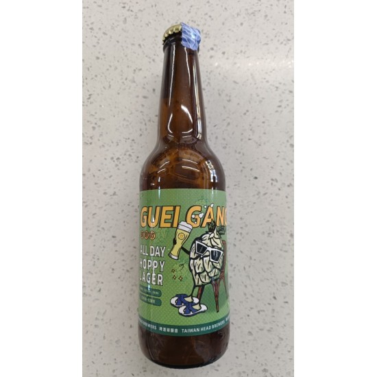 Taiwan Head Guei Gang All Day Hoppy Lager 330ml/btl