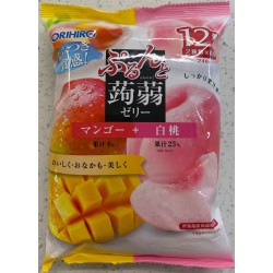 Orihiro Konjac Jelly Mango/White Peach 12S
