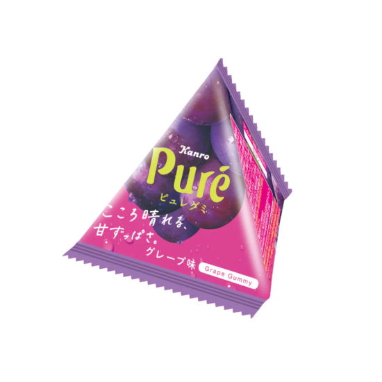 Kanro Pure Gummy Petit Sankaku Grape