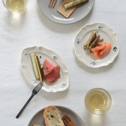 Early bird round plate S