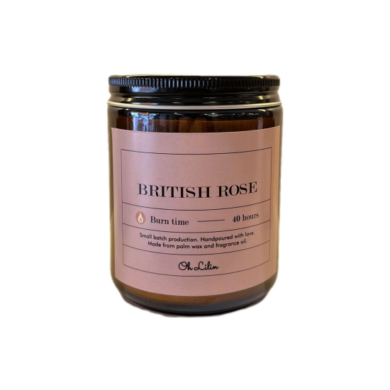 OH LILIN Artisan Candles 190g British Rose