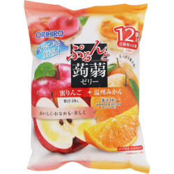 Orihiro Konjac Jelly (2in1) Apple+Orange (12pcs)
