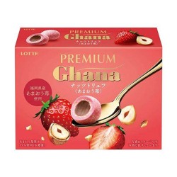 Lotte Premium Ghana Nuts Truffle Strawberry(Chocolate)