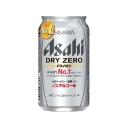 Asahi Dry Zero Free - Non Alcohol Beer Can 350ml