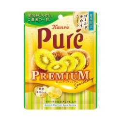 Kanro Pure Gummy Premium Gold Kiwi Sparkling