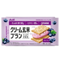 Asahi Cream Brown Ricei Blanc Blue Berry Biscuit